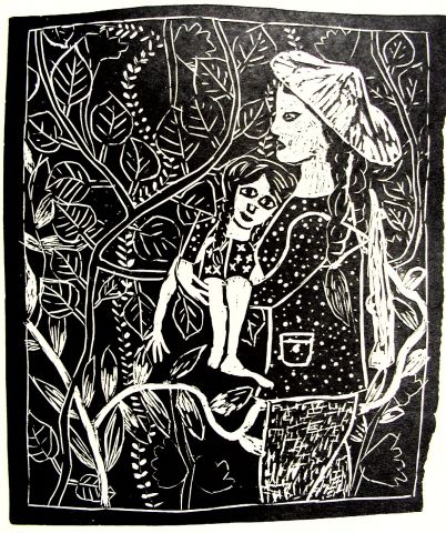 Archiv-Bild „Mutter mit Kind im Arm“