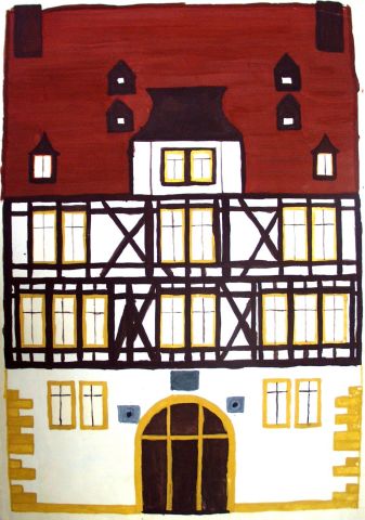 Archiv-Bild „Haus Zum Grünen Sittich und Gekrönten Hecht, Erfurt“