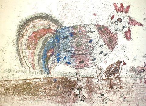 Archiv-Bild „Hahn und Küken“