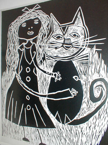 Archiv-Bild „Zyklus: Entlang der Erdölleitung ´Freundschaft´, Blatt 5: Meine Katze und ich“