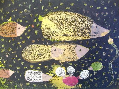 Archiv-Bild „Igelfamilie“