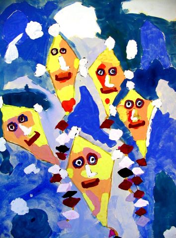 Archiv-Bild „Fünf Drachen am Himmel“