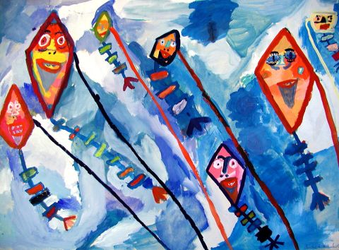 Archiv-Bild „Drachenformation am Himmel“