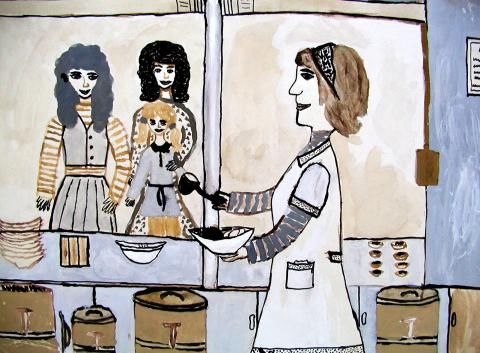 Archiv-Bild „Essenausgabe“