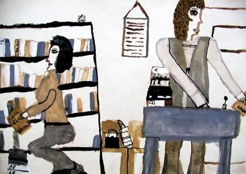 Archiv-Bild „In der Bibliothek“