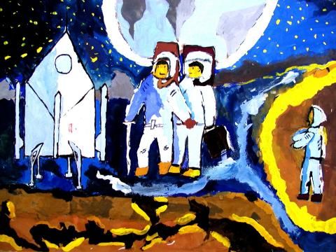 Archiv-Bild „Auf dem Mond“