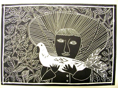 Archiv-Bild „Vietnamese mit Taube“