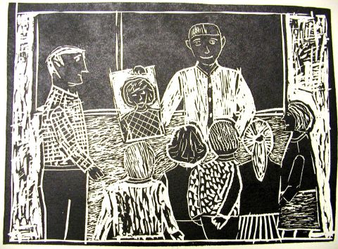 Archiv-Bild „Mit dem Künstler Otto Damm im Gespräch“