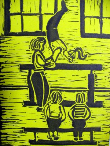 Archiv-Bild „Turnen am Barren“