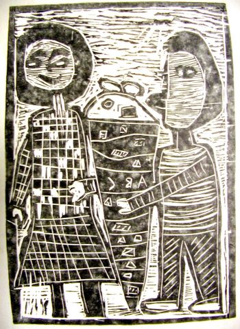 Archiv-Bild „Zwei Kinder mit Zuckertüte“