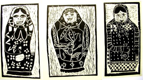 Archiv-Bild „Drei Matrjoschkas“