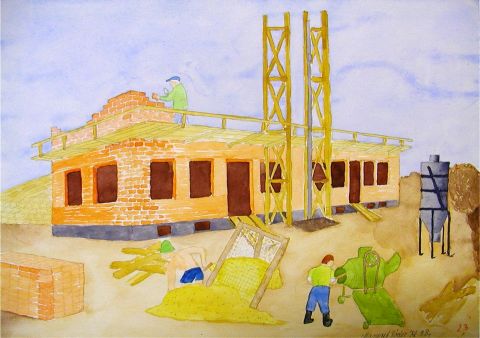 Archiv-Bild „Beim Hausbau“