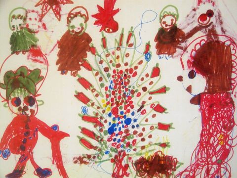 Archiv-Bild „Freude am geschmückten Baum“