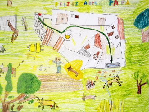 Archiv-Bild „Kühe am Stall auf der Weide“