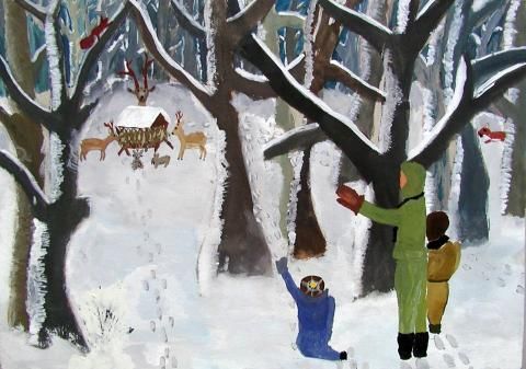 Archiv-Bild „Beobachtung im Wald“