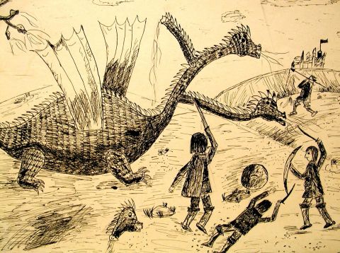 Archiv-Bild „Kampf mit dem Drachen“