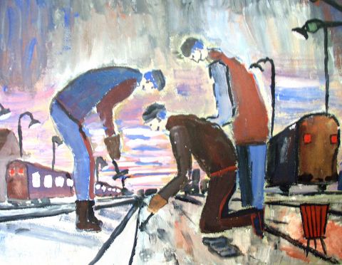 Archiv-Bild „Gleisbauer“