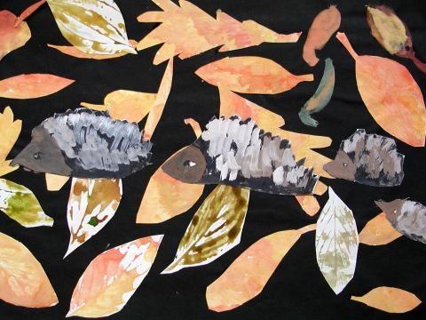 Archiv-Bild „Igel im Laub“