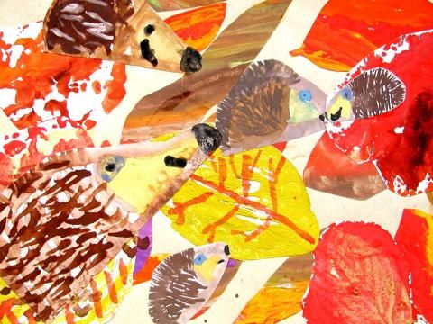 Archiv-Bild „Igel im Laub“