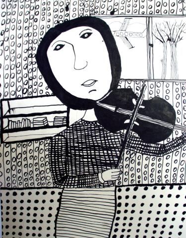 Archiv-Bild „Ein Geigenspieler“