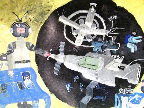 Archiv-Bild „Wissenschaftler in der Raumstation“