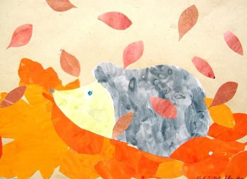 Archiv-Bild „Igel im Laub“