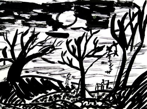 Archiv-Bild „Bäume im Wind“