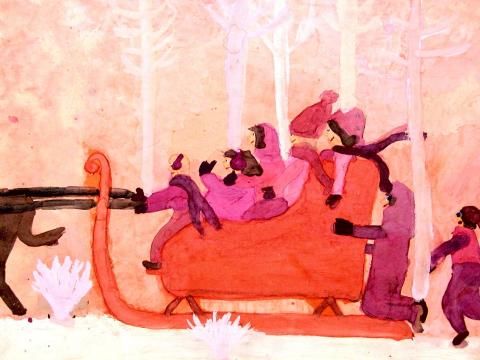 Archiv-Bild „Schlittenfahrt“