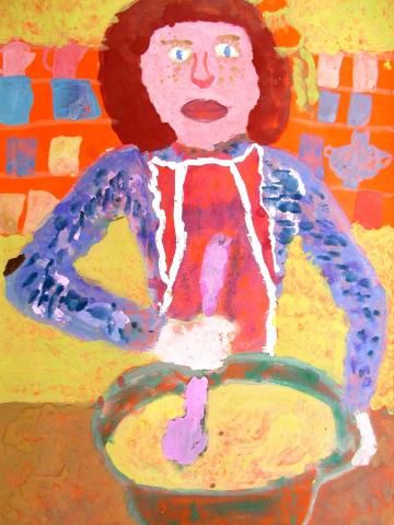 Archiv-Bild „Mutti bäckt Kuchen“