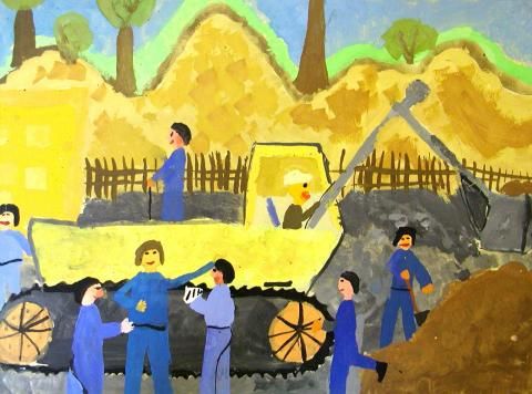 Archiv-Bild „Ein Bagger im Einsatz“