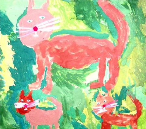 Archiv-Bild „Katzenfamilie“