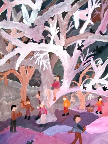 Archiv-Bild „Kinder unter Bäumen“