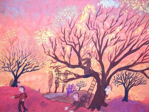 Archiv-Bild „Kinder unter Bäumen“