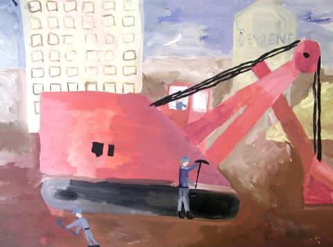 Archiv-Bild „Ein Bagger im Einsatz“