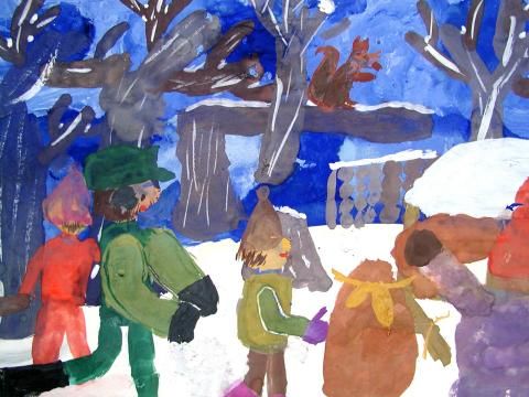 Archiv-Bild „An der Futterstelle im Wald“