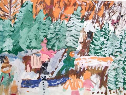 Archiv-Bild „An der Futterstelle im Wald“