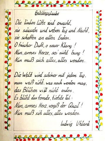 Archiv-Bild „Uhland: Frühlingsglaube“