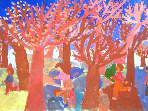 Archiv-Bild „Spiel unter Bäumen“