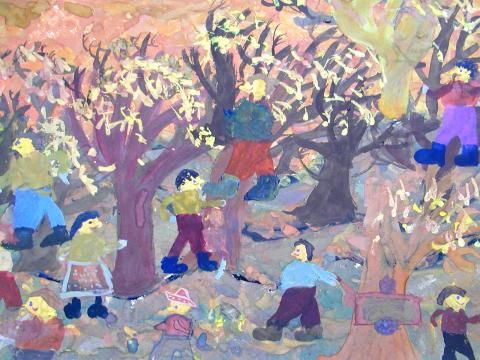 Archiv-Bild „Spiel unter Bäumen“