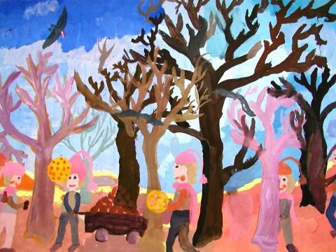 Archiv-Bild „Spiel unter Bäumen“