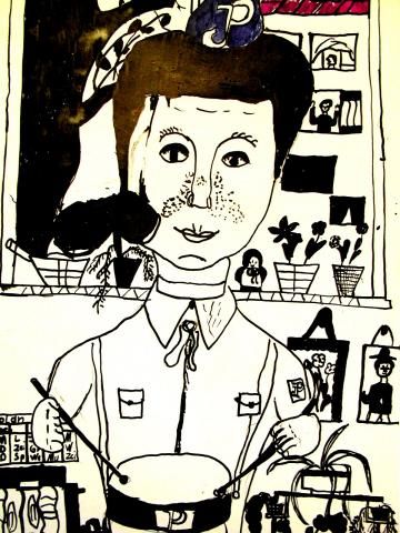 Archiv-Bild „Musizierendes Kind“