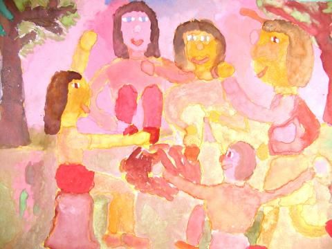 Archiv-Bild „Am Lagerfeuer“