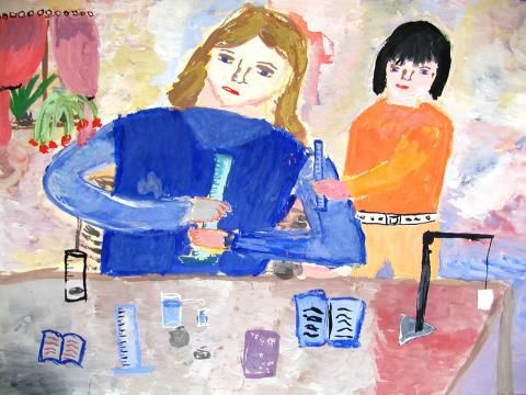 Archiv-Bild „Versuch im Unterricht“