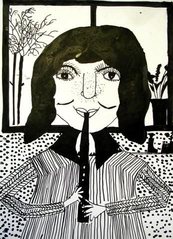 Archiv-Bild „Ein musizierender Schüler“