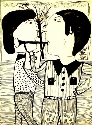 Archiv-Bild „Ein musizierender Schüler“