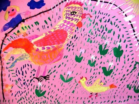 Archiv-Bild „Auf dem Hühnerhof“