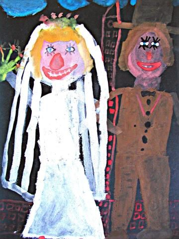 Archiv-Bild „Brautpaar vor dem Roten Rathaus“