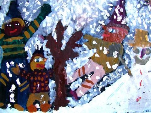 Archiv-Bild „Wir toben im Schnee“