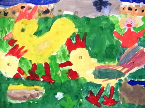 Archiv-Bild „Auf dem Hühnerhof“