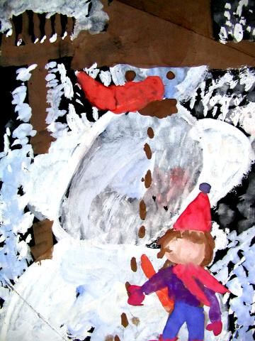 Archiv-Bild „Ich baue einen Schneemann“